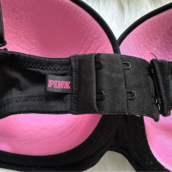 Victoria's Secret PINK Padded Underwire Two-Tone Bra, 32DD (32E) - Picture 3 of 6